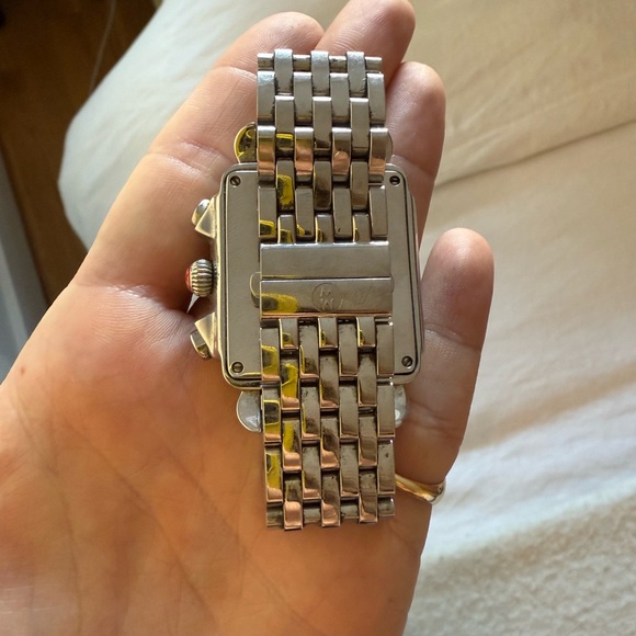 Michele Silver Deco Diamond watch - Picture 7 of 10